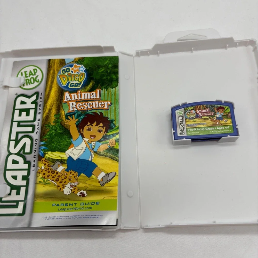 LOT OF 5 Leap Frog Leapster Game Cartridges - Complete with Boxes Disney Nick Jr